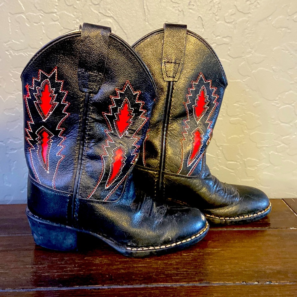 Cowboy Boots - Leather - Kids size 9.5